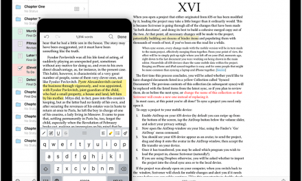 Sponsor: The Best Writing Tool Find’s Its Way to iOS (Scrivener)